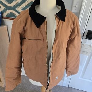 Eddie Bauer Men's Tan Workwear Foreman Fit Jacket Carhartt Size Medium